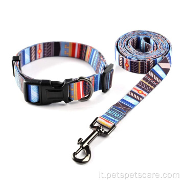Oem Ajustable Fashion Dog Collars e Leashes Set